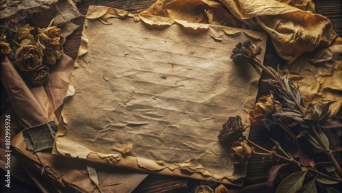 old blank sheet of paper for your design mockup