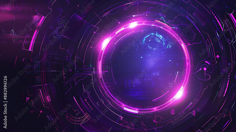 Obraz premium technology background