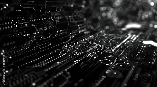 Obraz na płótnie technology background w salonie
