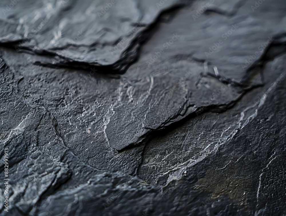 Natural Slate Rock Texture with Detailed Layers and Patterns in Dark Grey. Generative AI Natural Slate Rock Texture with Detailed Layers and Patterns in Dark Grey. Generative AI