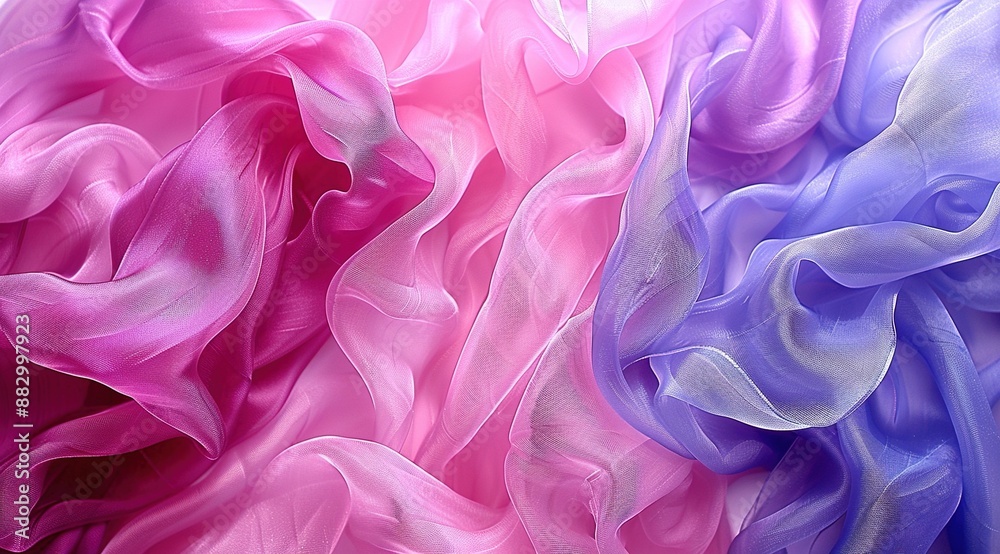 Fototapeta premium pink and blue silk