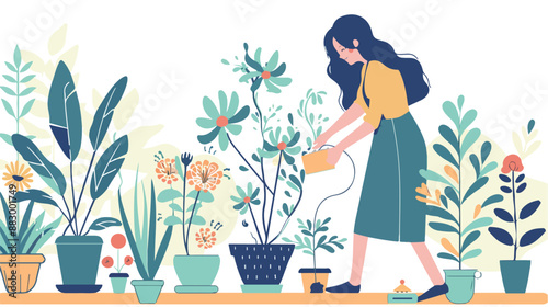 Gardening Hobby Website Landing Page. 