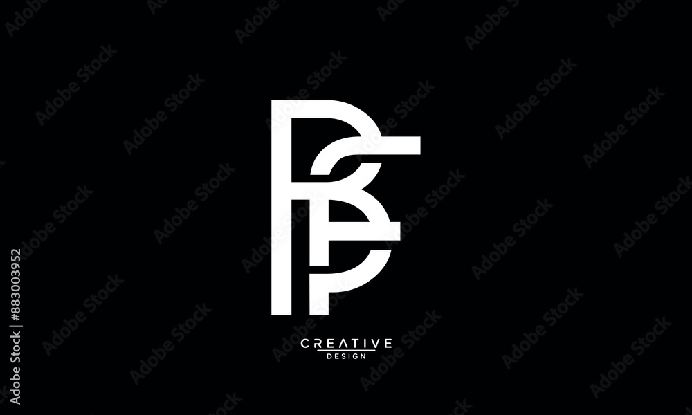 BF, FB, B, F, Abstract Letters Logo Monogram BF, FB, B, F, Abstract Letters Logo Monogram