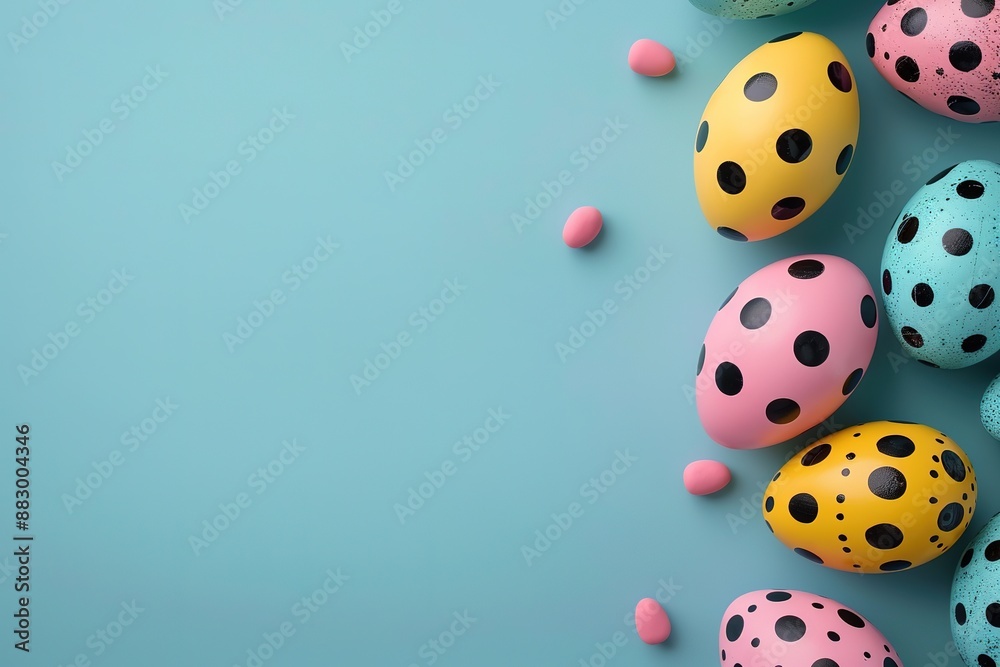 Easter eggs on a bright background. Easter celebration concept. Colorful easter handmade decorated Easter eggs. Place for text. Copy space.
Easter eggs on a bright background. Easter celebration concept. Colorful easter handmade decorated Easter eggs. Place for text. Copy space.
