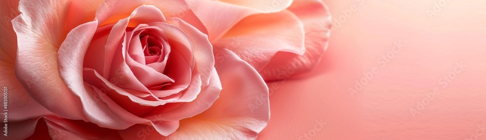 Abstract pink rose background banner with copy space Abstract pink rose background banner with copy space