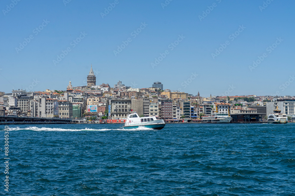 Istanbul is located where the Sea of Marmara and the Black Sea meet. Istanbul is located where the Sea of Marmara and the Black Sea meet.