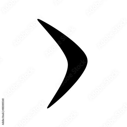 boomerang icon vector with simple design