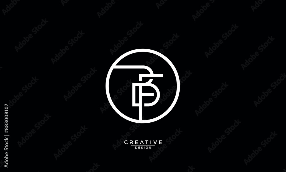 BF, FB, B, F, Abstract Letters Logo Monogram BF, FB, B, F, Abstract Letters Logo Monogram