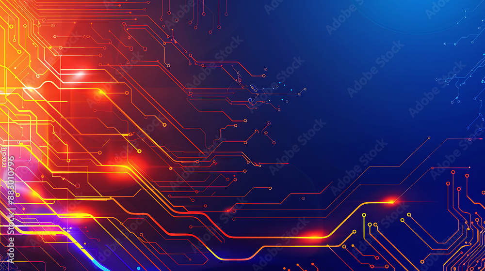 Obraz premium technology background