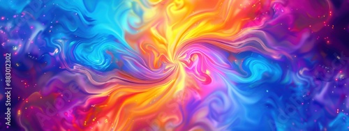 Abstract trendy background with colorful tye-dye.