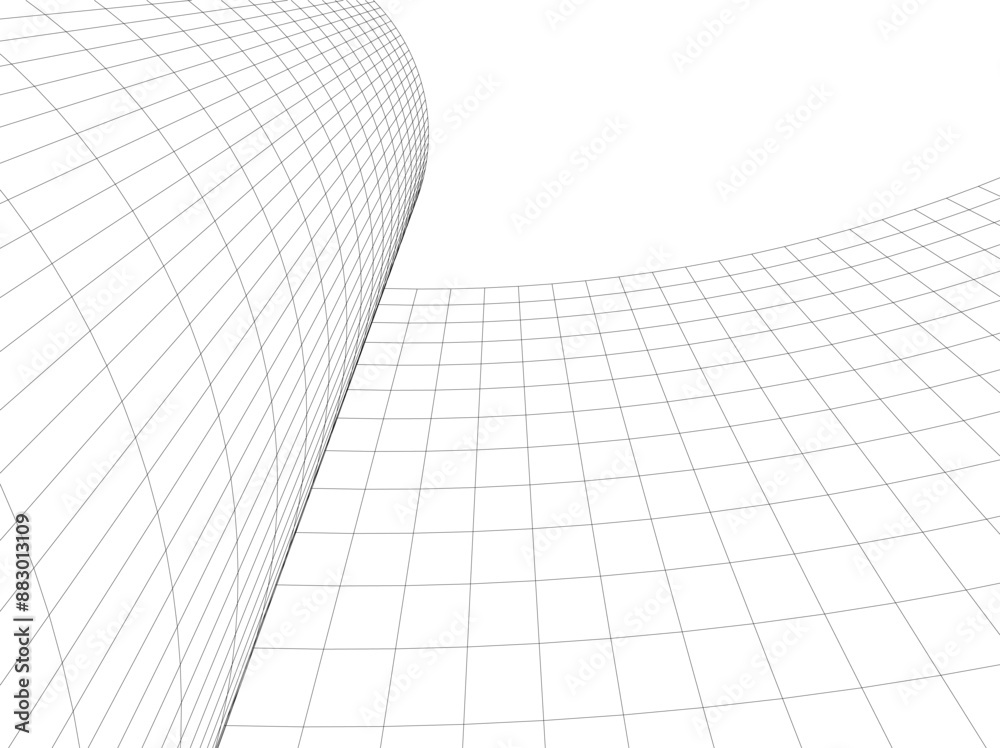 abstract architecture vector 3d illustration abstract architecture vector 3d illustration