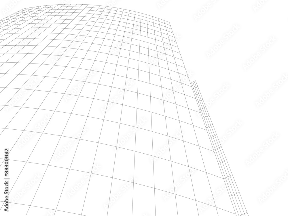 abstract architecture vector 3d illustration abstract architecture vector 3d illustration