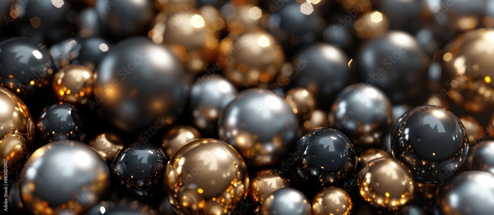 Metallic Spheres Abstract Background Metallic Spheres Abstract Background