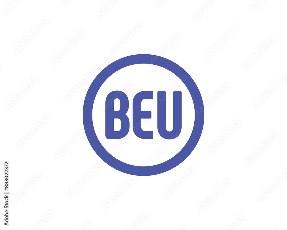 BEU logo design vector template. BEU letter logo design. BEU logo design vector template. BEU letter logo design.