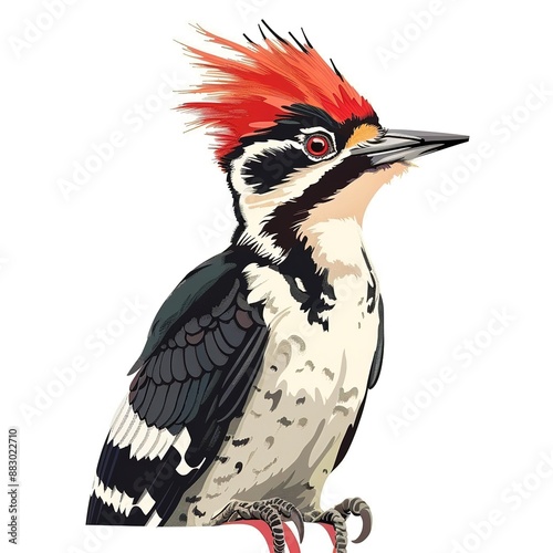 Wallpaper Mural Woodpecker Edgy fashion cartoon isolated whitebackground Torontodigital.ca
