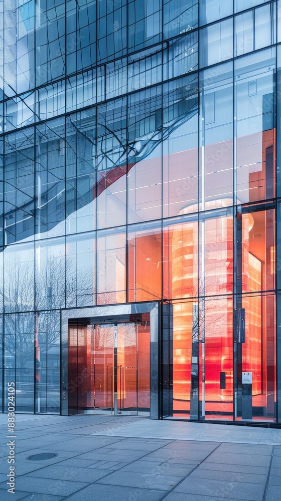 Glass Building Facade, Modern Architecture Glass Building Facade, Modern Architecture