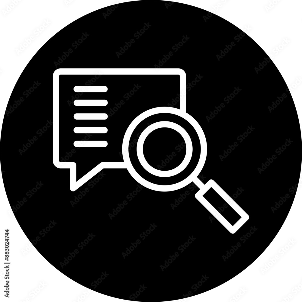 Search Vector Line White Circle Black Search Vector Line White Circle Black