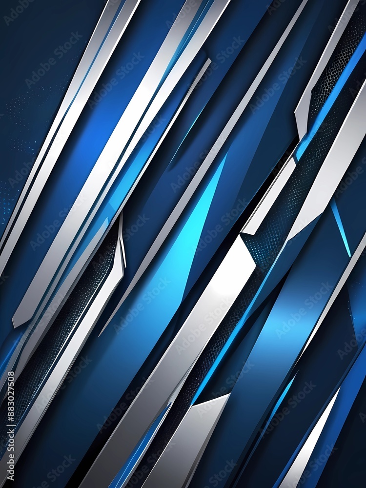 Abstract blue cyber slash geometric layer overlap design modern futuristic technology background Abstract blue cyber slash geometric layer overlap design modern futuristic technology background