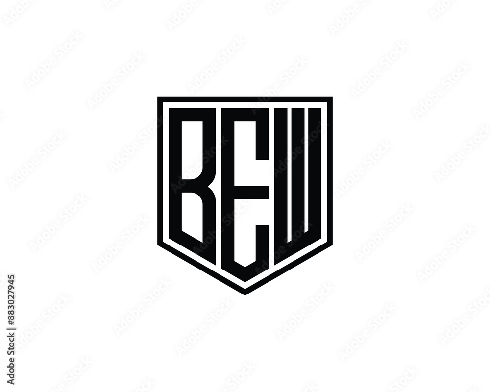 BEW logo design vector template. BEW letter logo design. BEW logo design vector template. BEW letter logo design.