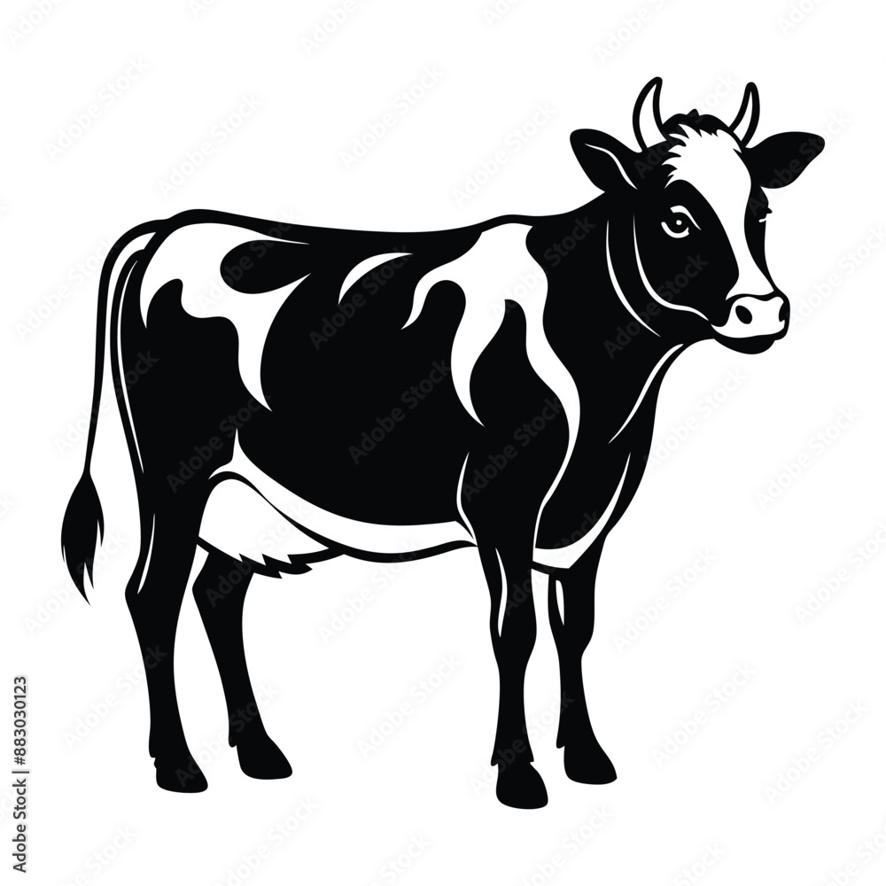 Cow Silhouette Vector Illustration
Cow Silhouette Vector Illustration