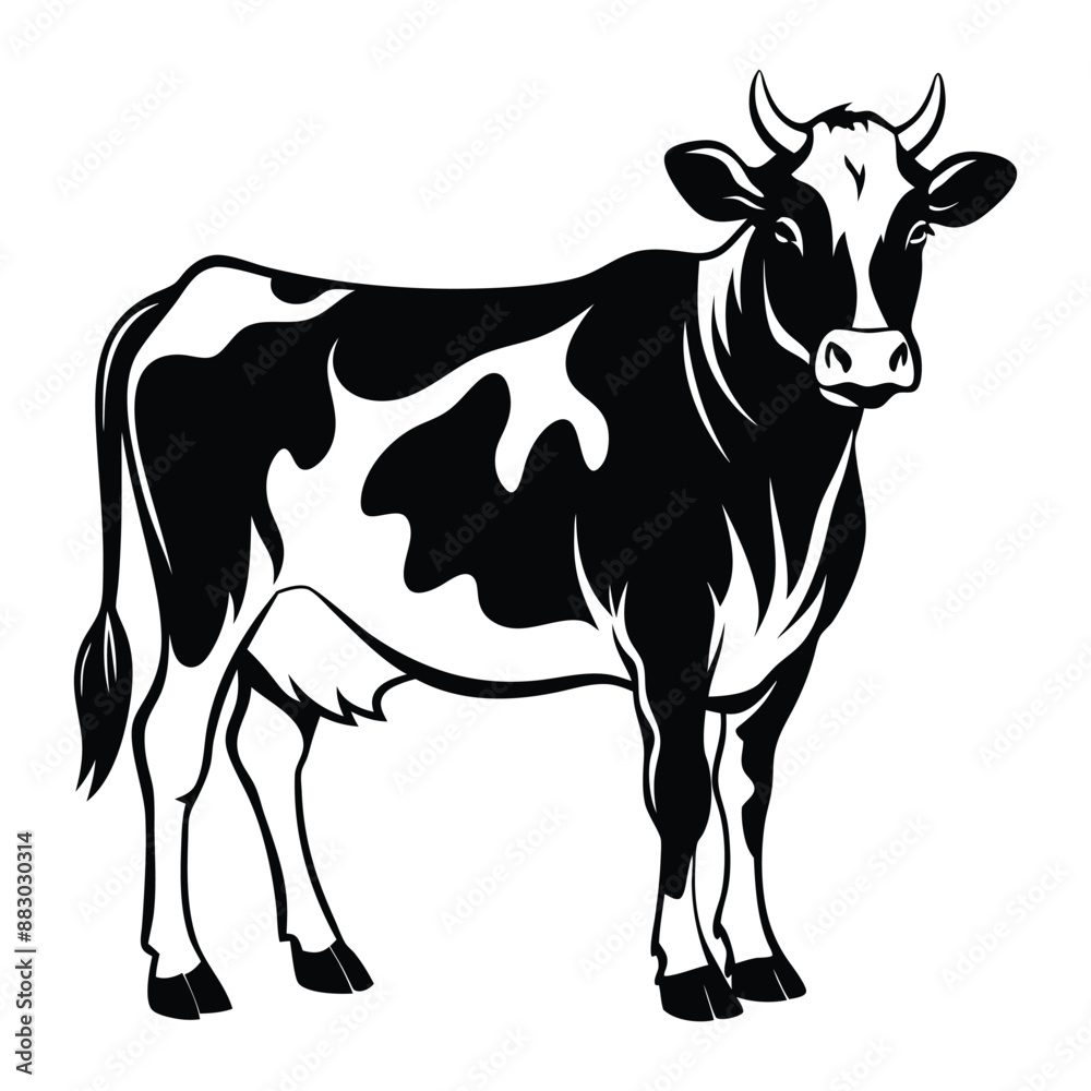 Cow Silhouette Vector Illustration
Cow Silhouette Vector Illustration