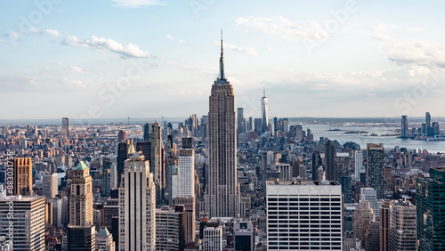 The skyline of New York City, United States