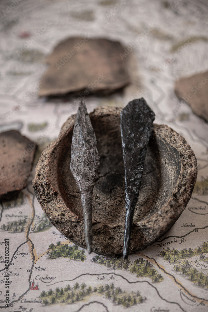 The arrowhead of the Velbar culture, approximately 1-3 century AD.