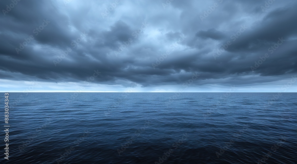 Obraz premium storm clouds over the sea