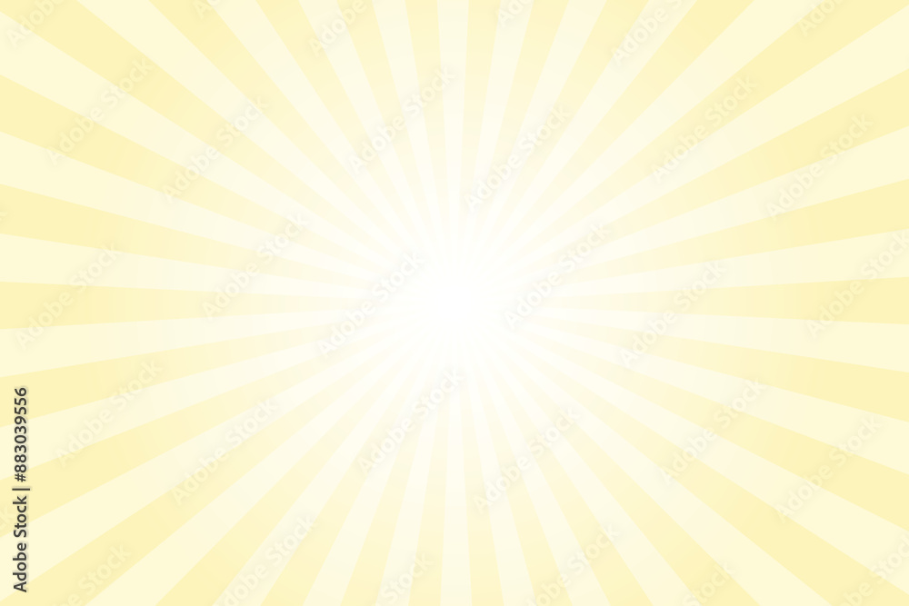 Yellow background with white sun ray. Pattern of starburst. Abstract bond yellow texture with light of sunburst. Radial beam of sunlight. Retro background with flash. Design of sunbeams. Yellow background with white sun ray. Pattern of starburst. Abstract bond yellow texture with light of sunburst. Radial beam of sunlight. Retro background with flash. Design of sunbeams.