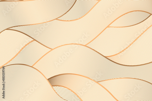 Gradient golden linear background