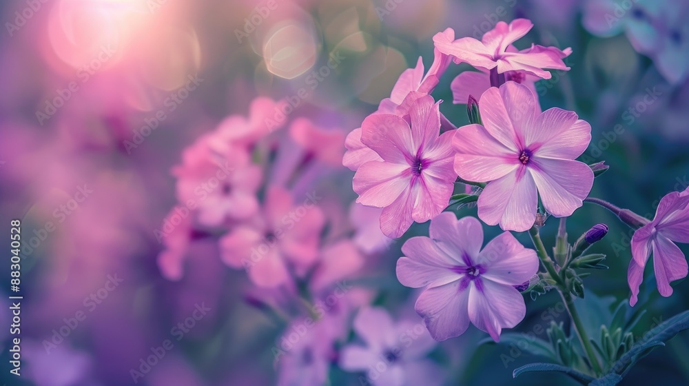 Blooming phlox in the garden Shallow depth of field Blooming phlox in the garden Shallow depth of field