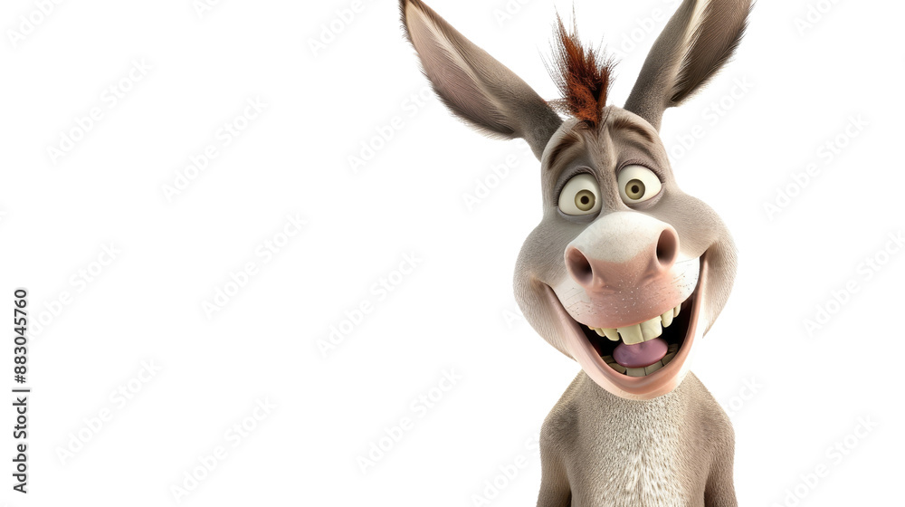 donkey cartoon character on a transparent background donkey cartoon character on a transparent background