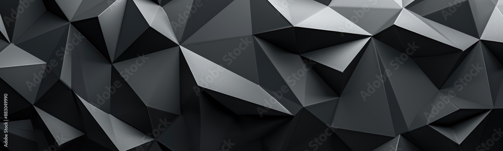 Modern abstract low poly black background with geometric triangles and clean design Modern abstract low poly black background with geometric triangles and clean design