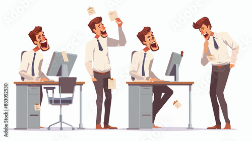 Four of Male Characters Losers. Businessman Deleted I