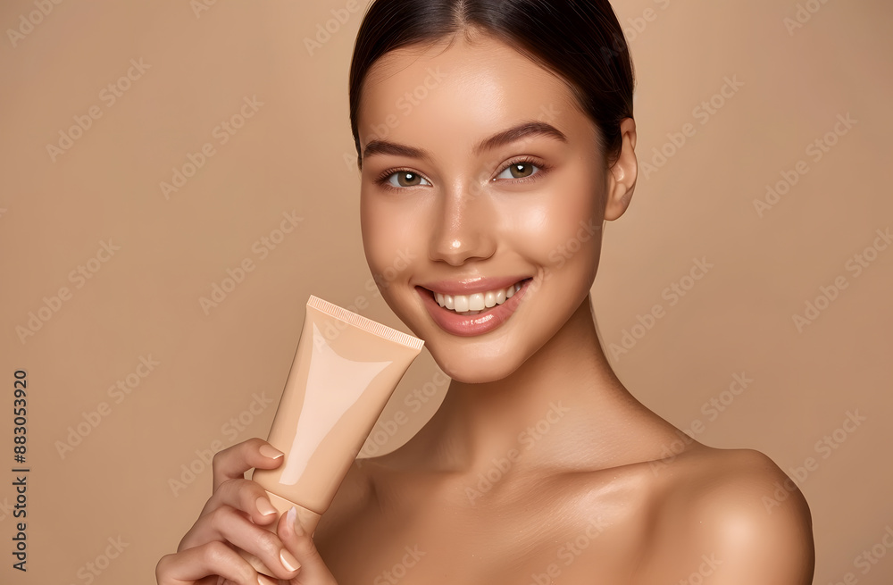woman beauty skincare product advertisment 