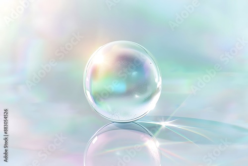 Shining Glass Sphere Background