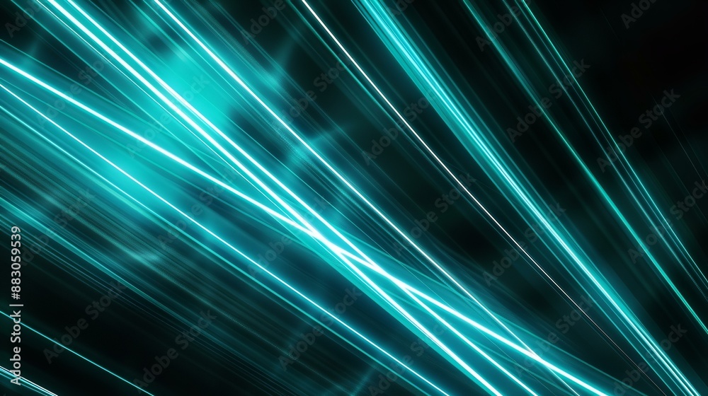 Futuristic Neon Blue Light Streaks Futuristic Neon Blue Light Streaks