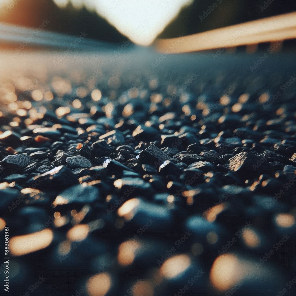 Fototapeta premium super close view of road