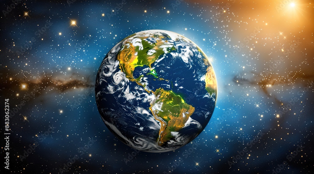 Fototapeta premium earth with space