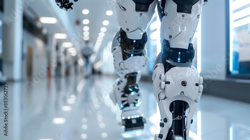 Wallpaper Mural High Tech Robotic Exoskeleton Rehabilitation Center Helping Patients Regain Mobility Through Innovative Therapy Torontodigital.ca