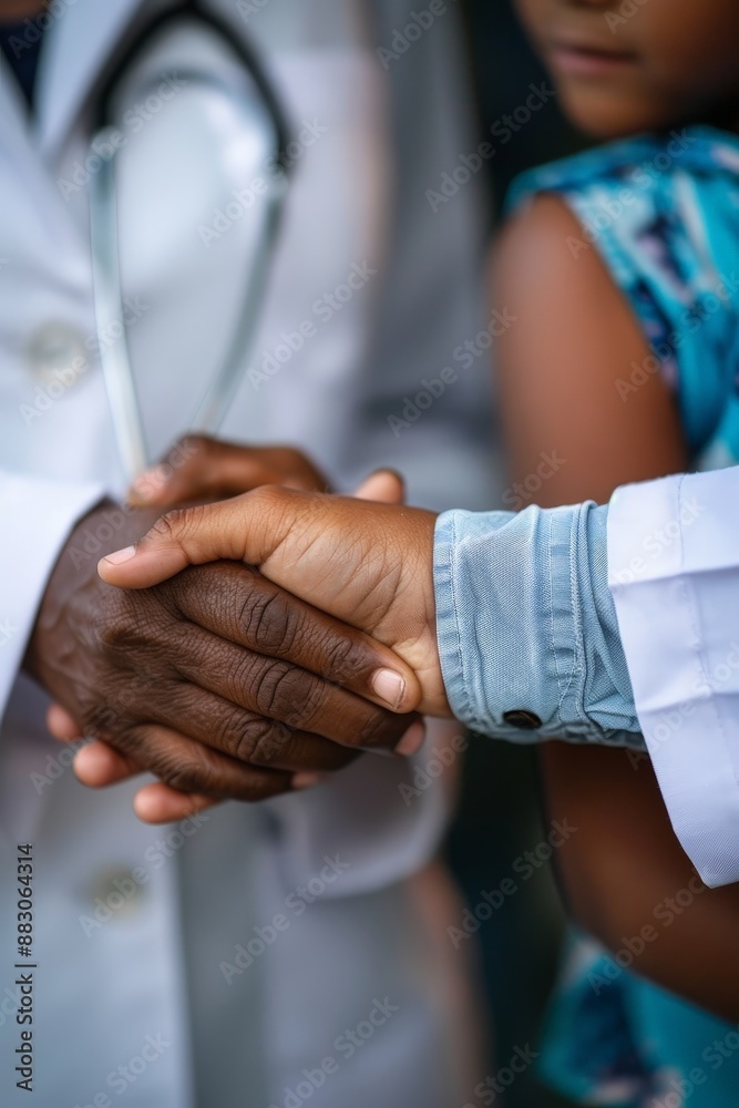 Fototapeta premium physicians work to reduce disparities in healthcare access and outcomes for marginalized communities