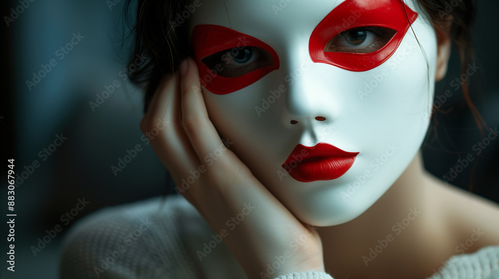 The Woman in the Mask explores the hidden dangers of facial modifications. The Woman in the Mask explores the hidden dangers of facial modifications.