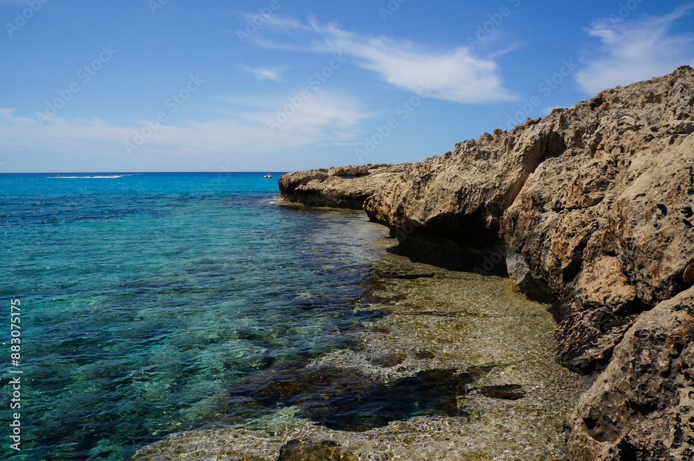 On the seashore of a tropical paradise in Cyprus On the seashore of a tropical paradise in Cyprus
