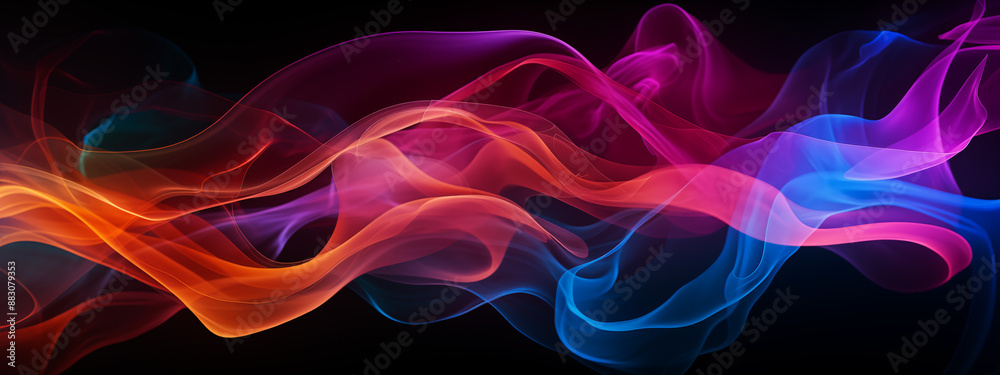 Abstract Colorful Flowing Lines Background in Vibrant Hues Abstract Colorful Flowing Lines Background in Vibrant Hues