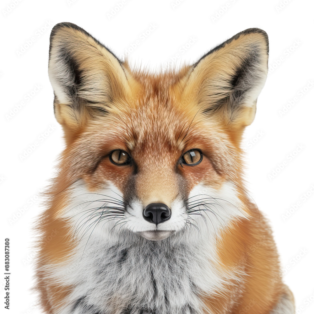 fox isolated on white background
fox isolated on white background