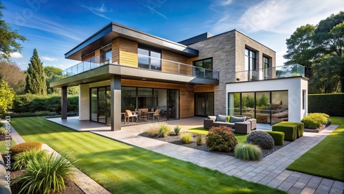 Beautiful modern home with a spacious garden  lovely  home  house  interior  architecture  design  stylish