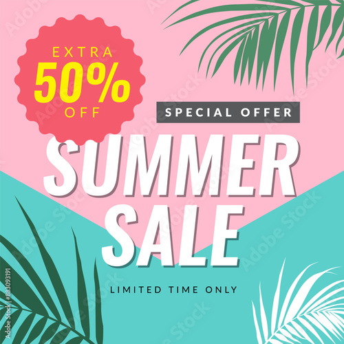 Summer sale banner