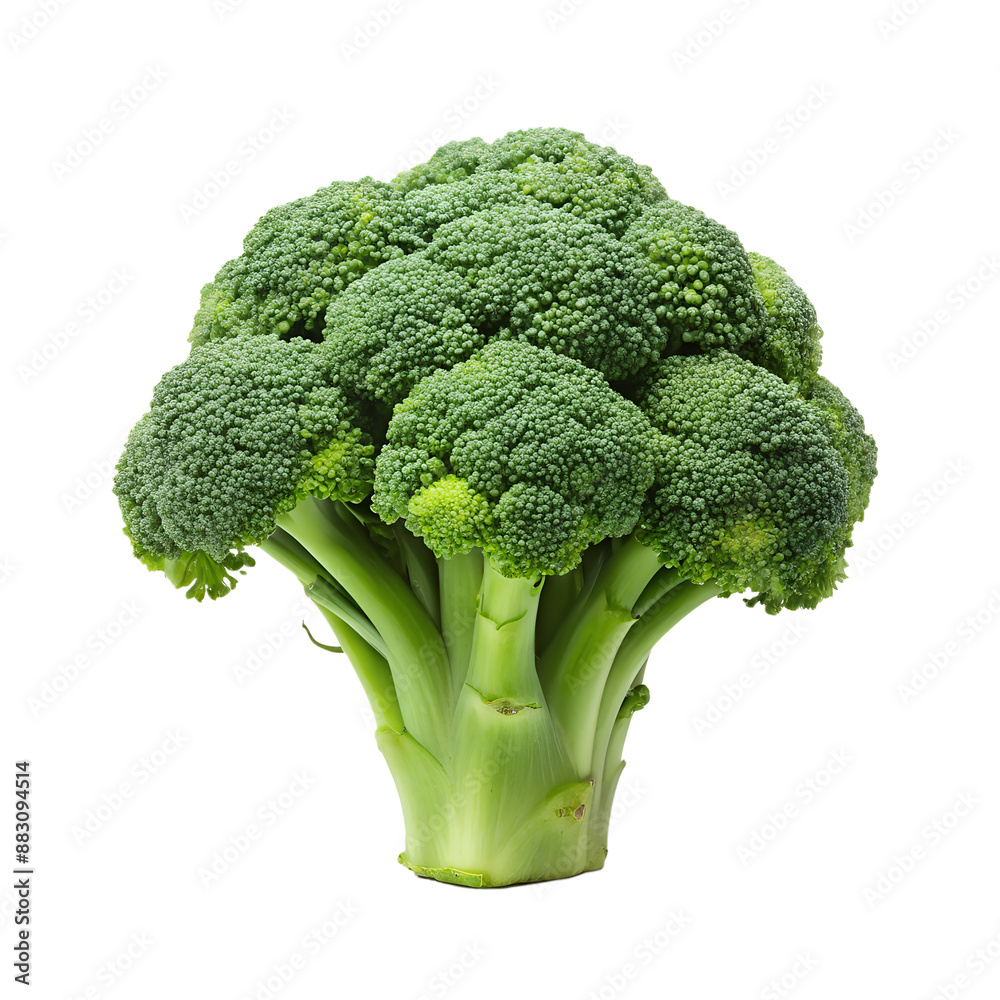 broccoli isolated on a translucent background broccoli isolated on a translucent background