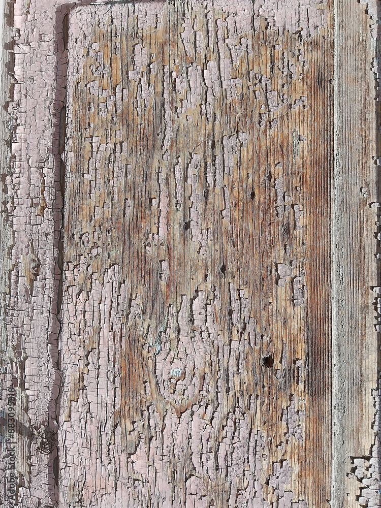 Obraz premium Vintage Oil Paint on Weathered Wood