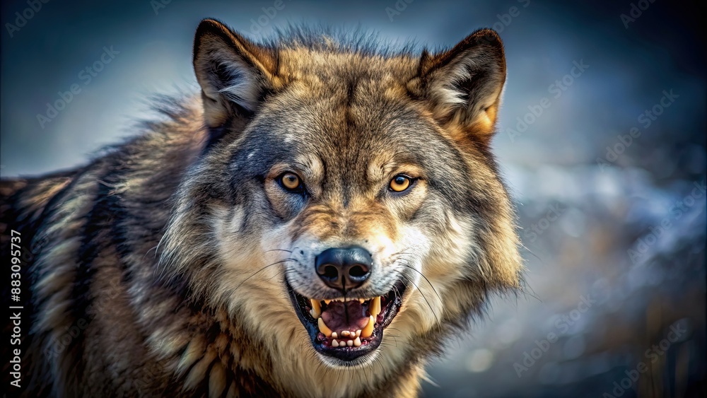 Angry fierce wolf baring teeth aggressively, wolf, predator, animal, angry, aggression, teeth, fierce, wildlife, danger, scary Angry fierce wolf baring teeth aggressively, wolf, predator, animal, angry, aggression, teeth, fierce, wildlife, danger, scary